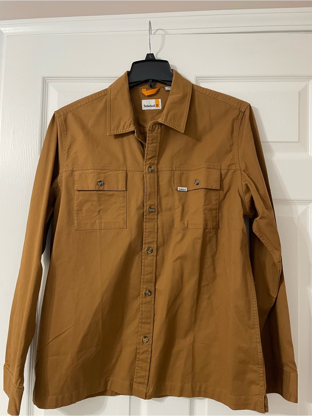 Timberland Men's Caramel Brown Lightweight Shirt Jacket